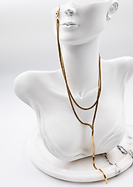 2 li italyan zincir çelik kolye