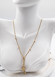 asansör gold çelik kolye