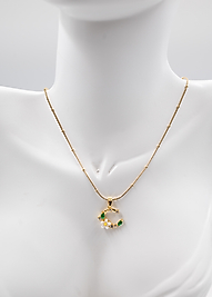 papatya desenli çelik kolye