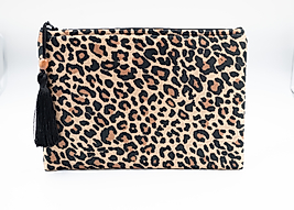 Leopar Desenli Büyük Cüzdan