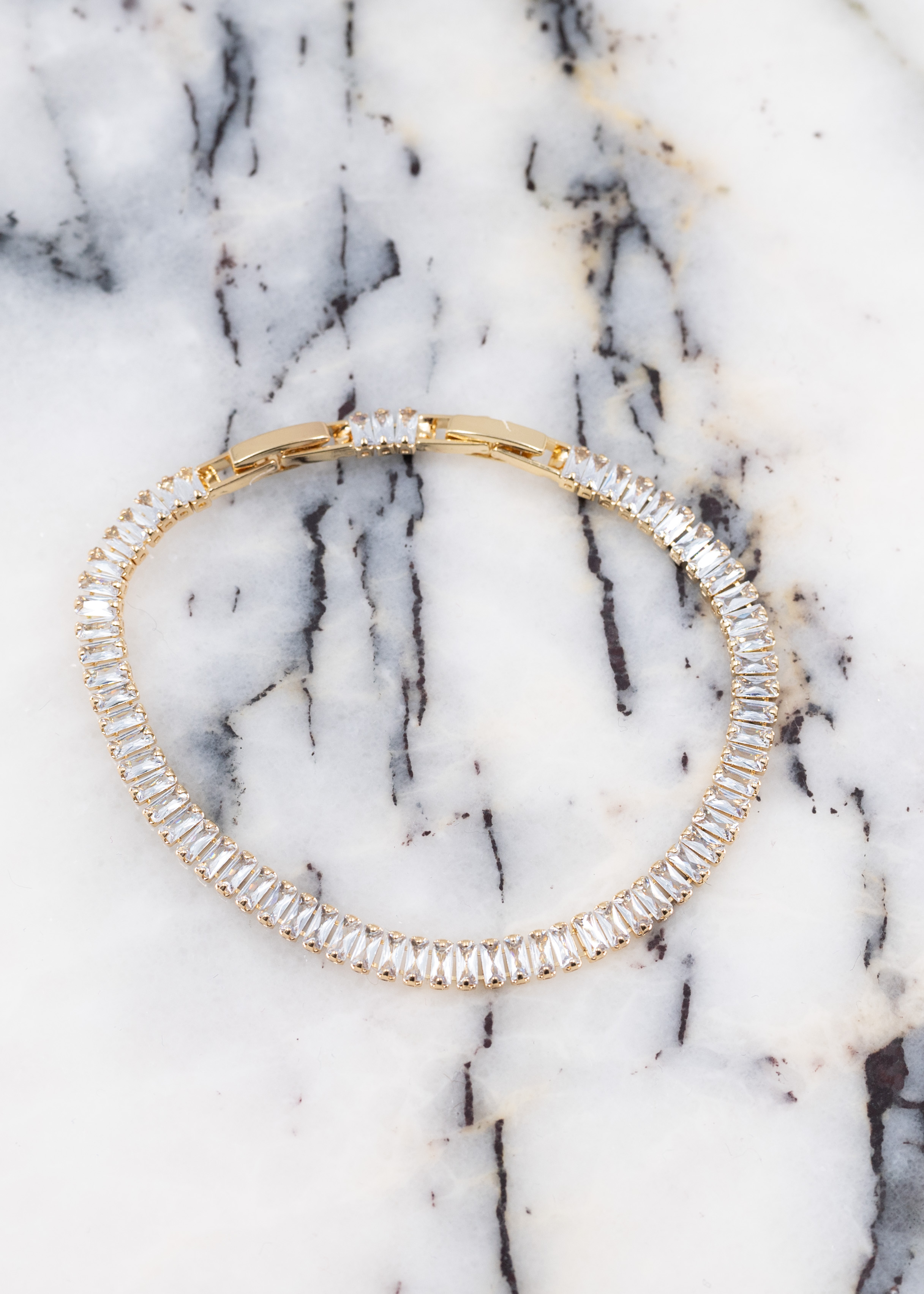 Baget Taşlı Su Yolu Çelik Bileklik