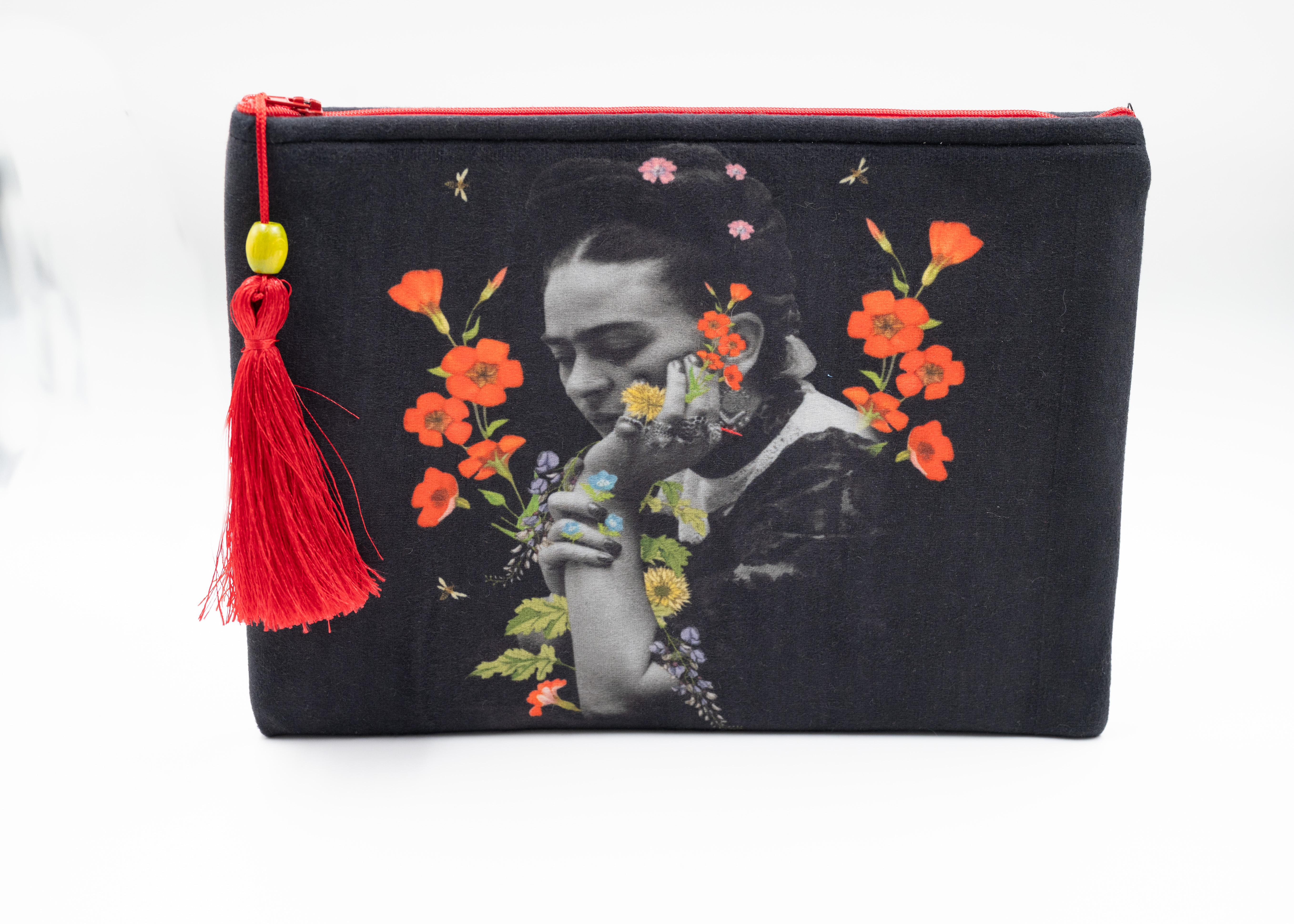 Frida Kahlo Çiçekli Büyük Cüzdan