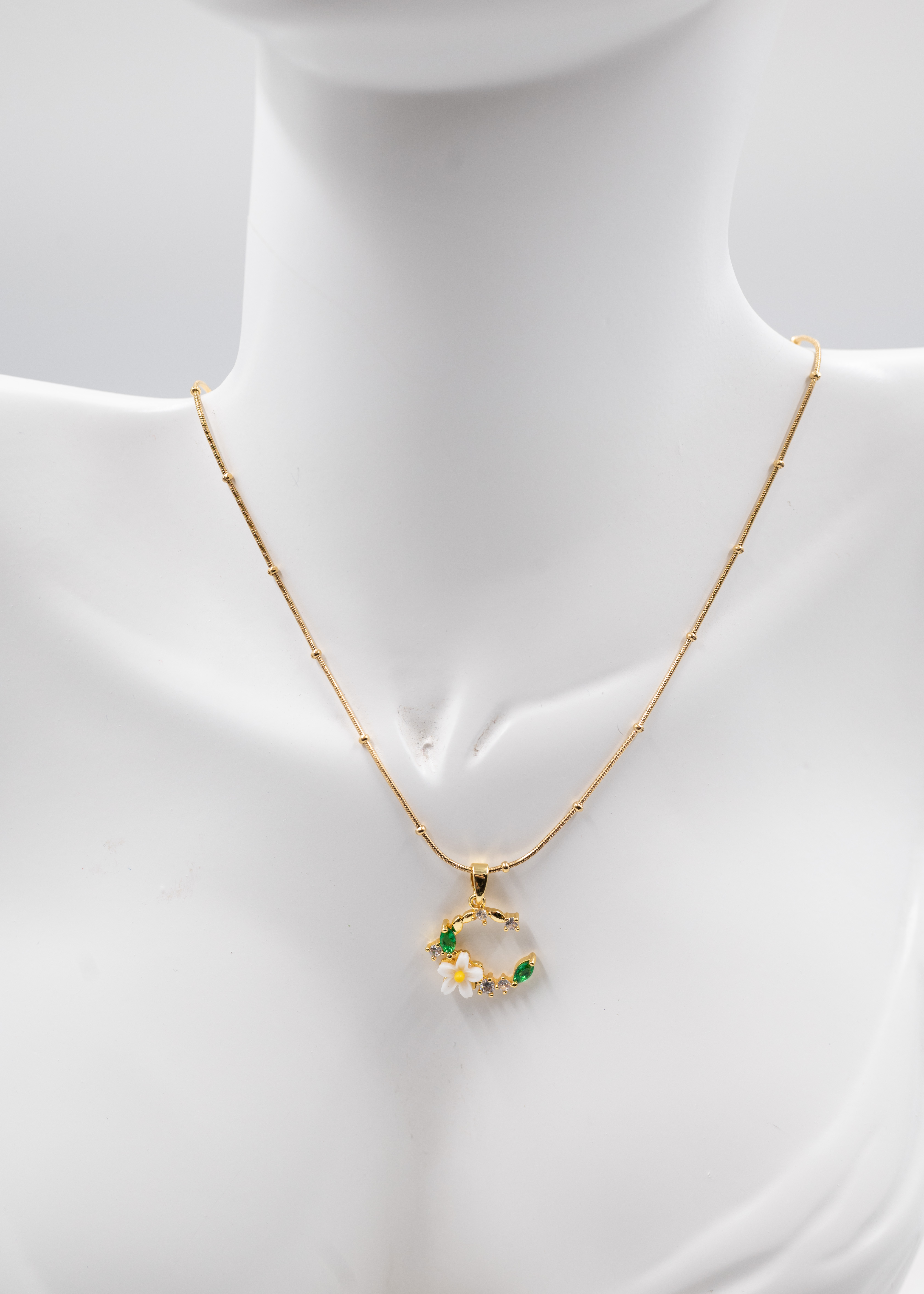 papatya desenli çelik kolye